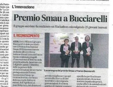Corriere Adriatico - 24/10/2019 - Premio Smau a Bucciarelli
