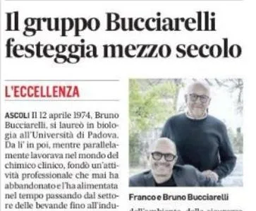 Corriere Adriatico - 12/04/2024 - Il Gruppo Bucciarelli festeggia mezzo secolo