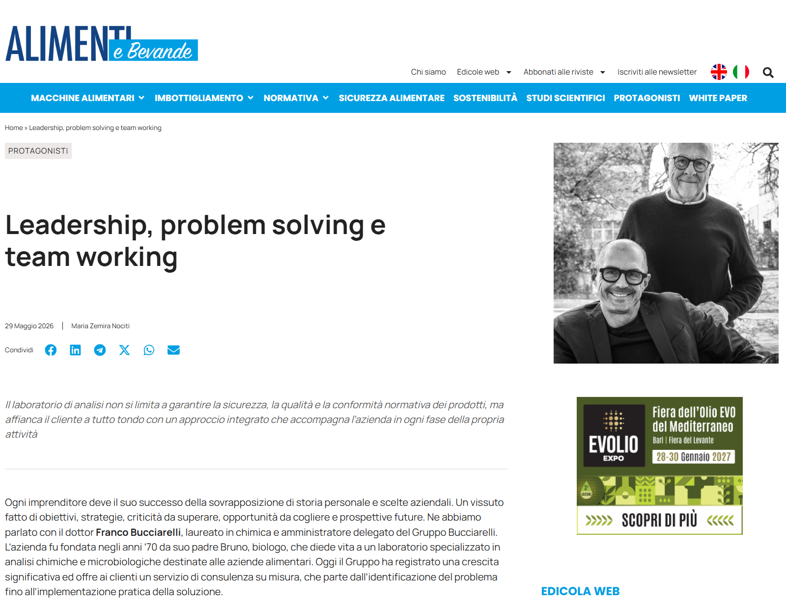 Leadership, problem solving e team working